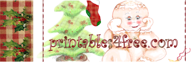 free christmas  gingerbread printable logo