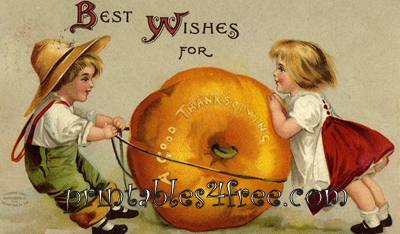 free Clip art Vintage Thankgiving  logo