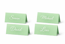 Tent card example
