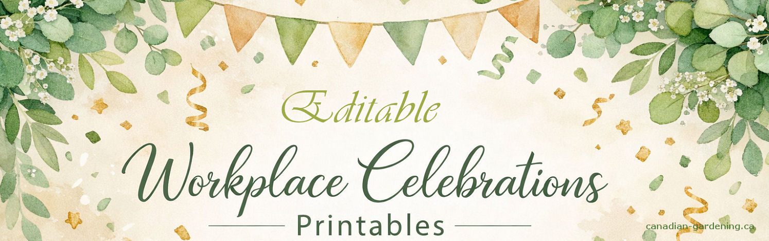 workplace celebration editable printables