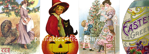 Vintage Holiday free Clip art  logo